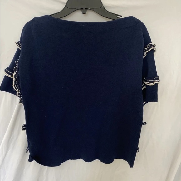 J. Crew Ruffle Boatneck Sweater Xs - Picture 5 of 6